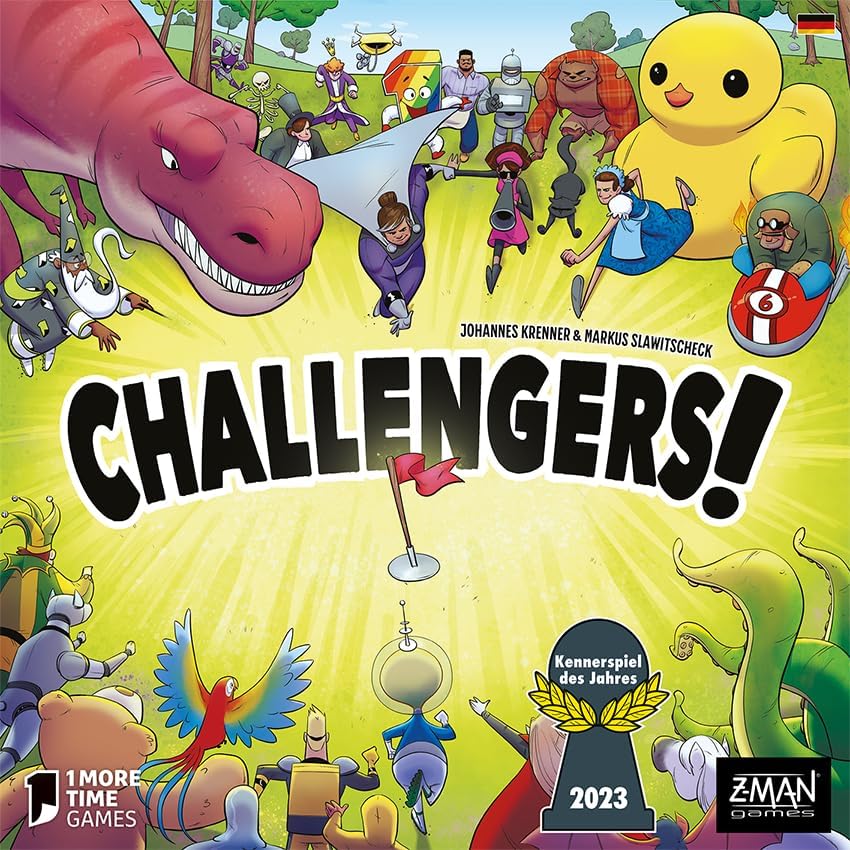 ZMan, Challengers!, Kennerspiel des Jahres 2023, Familienspiel, Kartenspiel, 1-8 Spieler, Ab 8+ Jahr