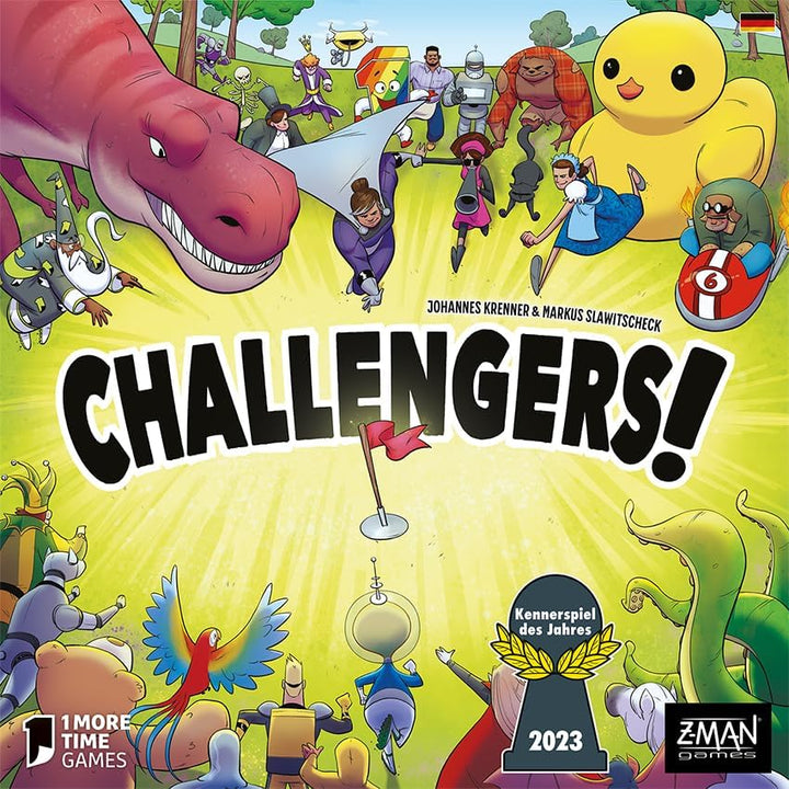 ZMan, Challengers!, Kennerspiel des Jahres 2023, Familienspiel, Kartenspiel, 1-8 Spieler, Ab 8+ Jahr