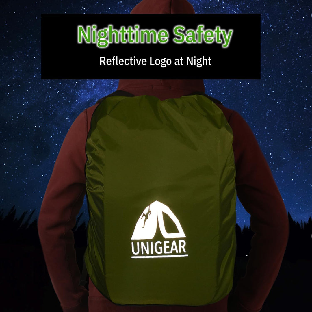Unigear Regenschutz für Rucksäcke Schulranzen mit Reflektor, wasserdichte Regenhülle Rucksack Cover