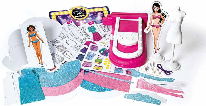 Clementoni 18666 Crazy Chic-Mode-Kollektion-Kreativspielzeug, Geschenk-Set Für Mädchen Ab 7 Jahren,
