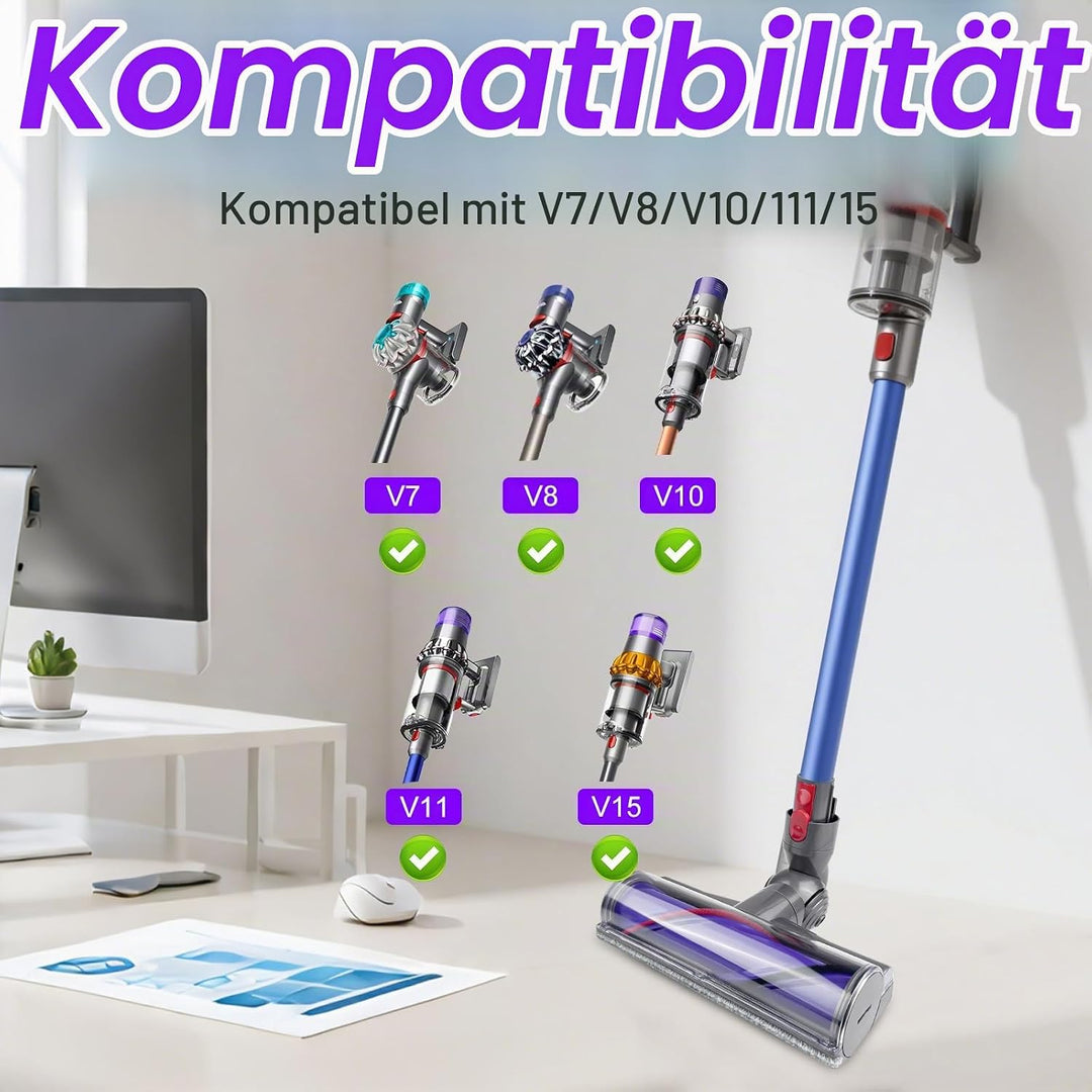 Elektrische Bürste, Ersatzteil Direktantrieb Reiniger Kopf Turbine Bodendüse Kompatibel mit Dyson V7