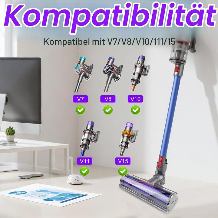 Elektrische Bürste, Ersatzteil Direktantrieb Reiniger Kopf Turbine Bodendüse Kompatibel mit Dyson V7