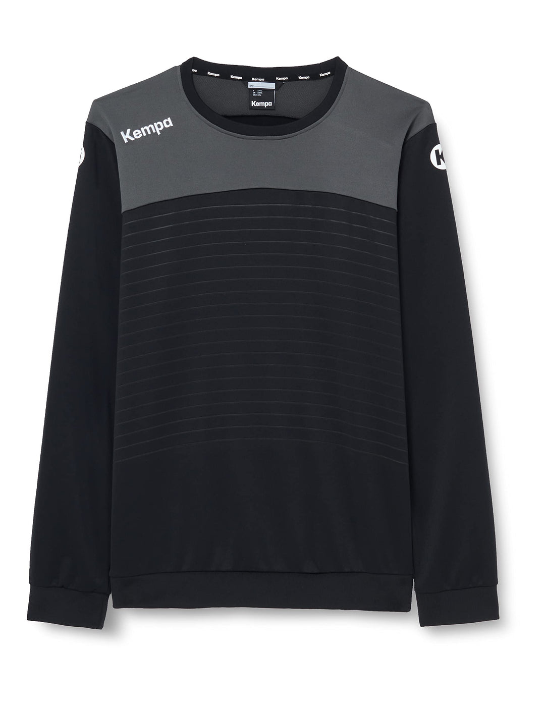 Kempa Unisex Kinder Emotion 2.0 Longsleeve Kinder Longsleeve, Schwarz/Anthra