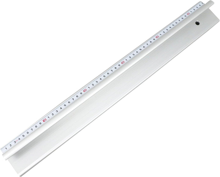 SPRINTIS Schneidelineal aus Aluminium, Lineal mit Stahlkante, Fingerschutz und rutschfestem Boden (7