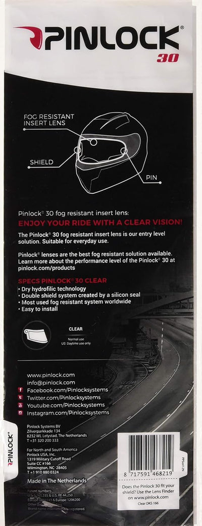 UNIK Herren Unik Helm Pinlock30 Lents zubehör, Schwarz, L EU