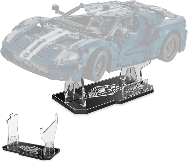 cooldac Acryl Display-Ständer kompatibel mit Lego 42154 Technic Ford Gt Bausatz, klarer individuelle