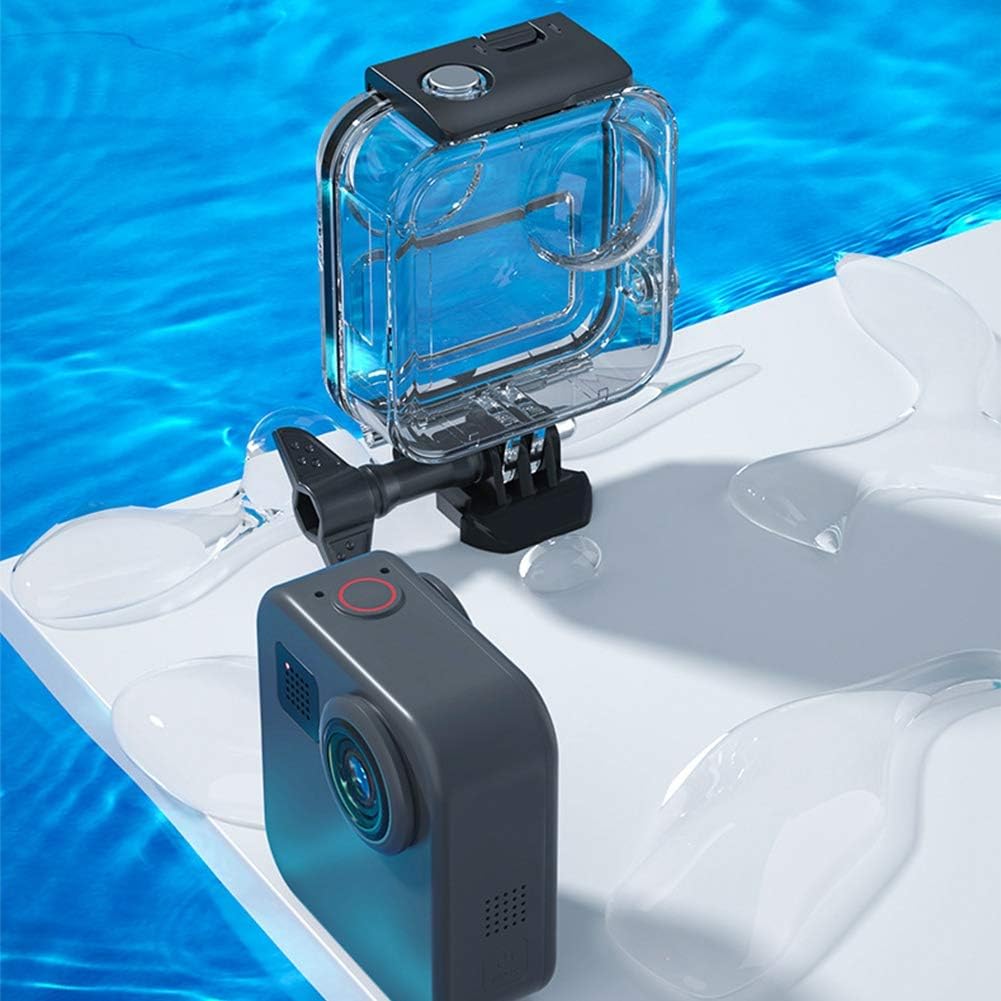 Action Kamera wasserdichtes Gehäuse, 20M Tiefe wasserdichtes Gehäuse geeignet für GoPro MAX, verstel
