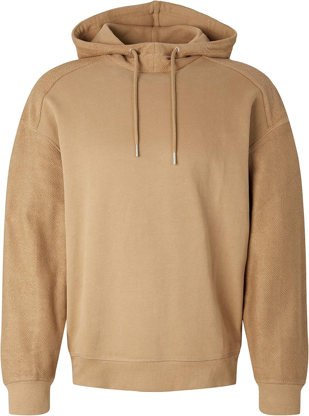 TOM TAILOR Denim Herren Hoodie mit Struktur L 12912 - Splashed Clay Beige, L 12912 - Splashed Clay B