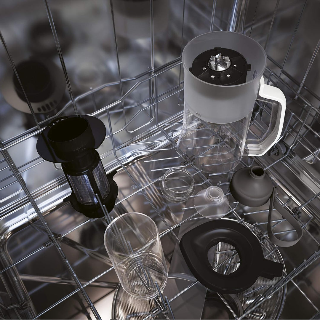 AEG TB7-1-4CW Standmixer (3 Stufen, 3 Rezeptprogramme, Pulsfunktion, Inkl. Zubehör, 10°-Neigung, Tou