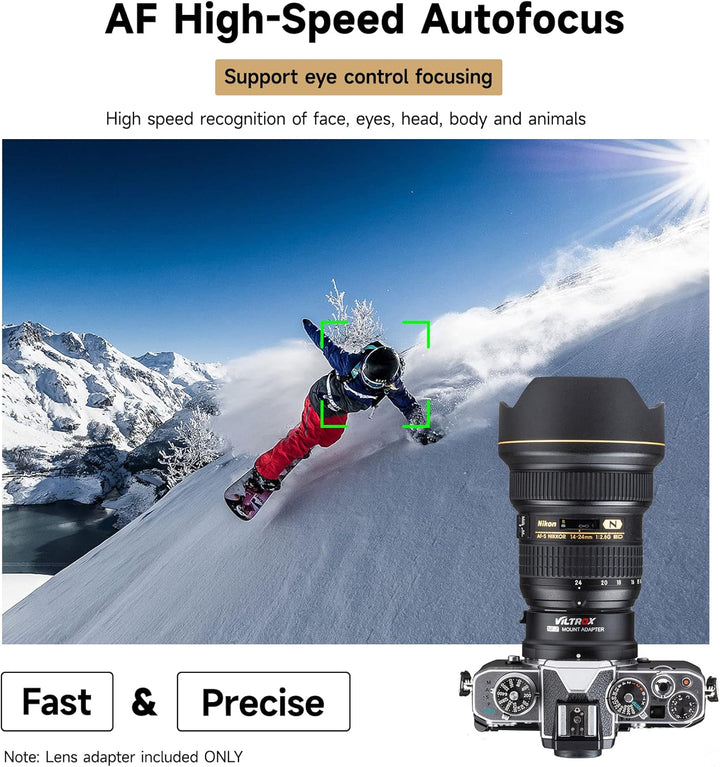 VILTROX NF-Z FTZ Objektivadapter Auto Focus Ring Mount Adapter Objektivkonverter Kompatibel für Niko