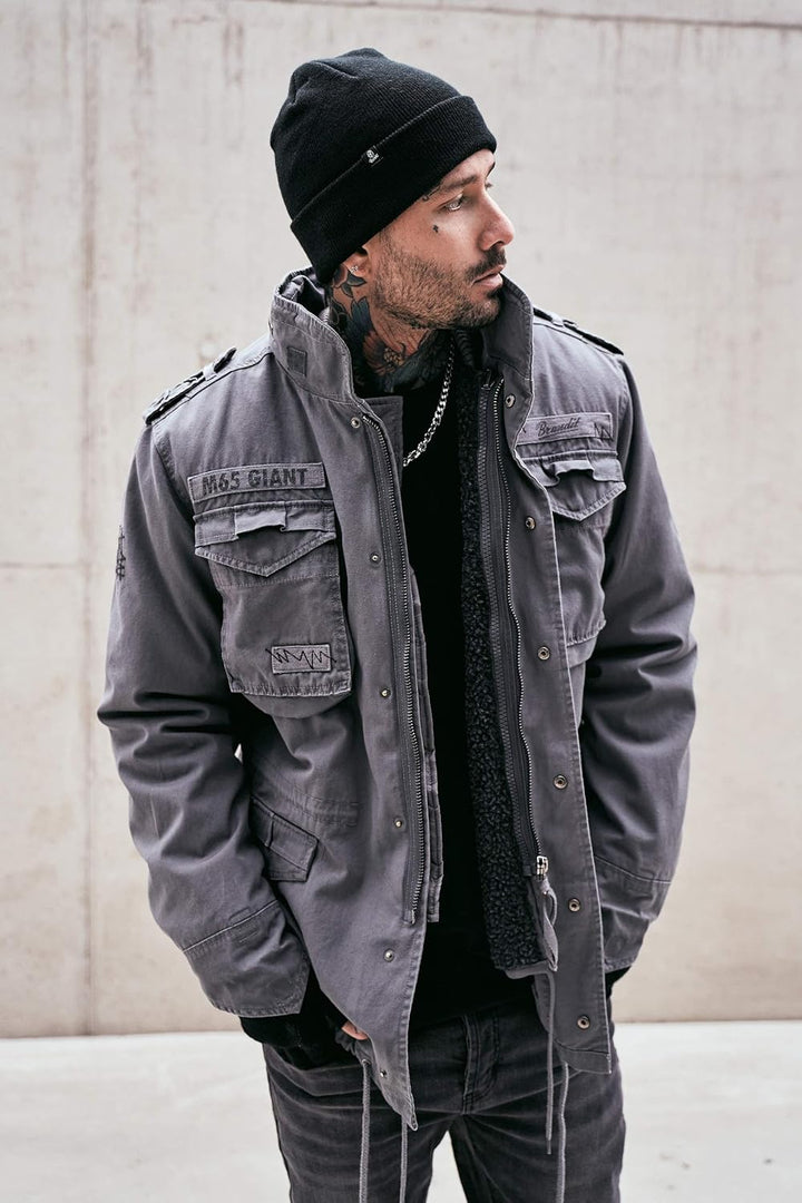 Brandit M65 Giant Männer Winterjacke woodland Basics M charcoal grey, M charcoal grey