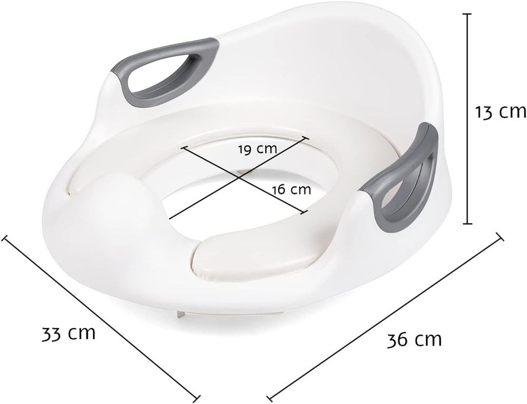 Primabobo Toilettensitz für Kinder mit Haltegriffen, Anti-Rutsch-WC-Sitz und Toilettentrainer für Mä