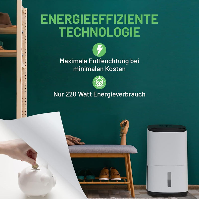 Meaco Ultra Quiet Entfeuchter - MeacoDry Arete® One 20L Zimmer Entfeuchter & Luftreiniger für Häuser