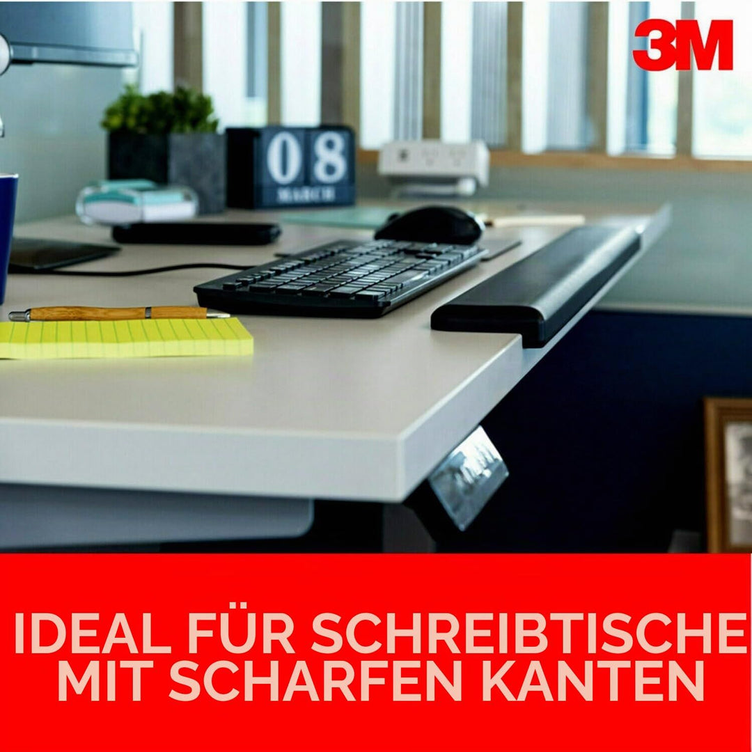 3M Gel-Handballenauflage für Stehpulte, verschiedene Arbeitspositionen, Schwarz (WR200B) 30 in. W x
