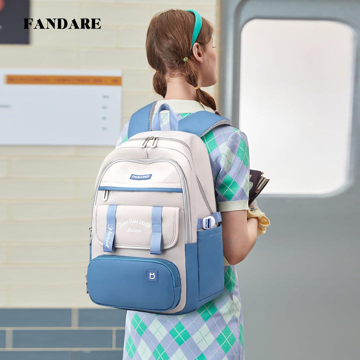 FANDARE Schulranzen Mädchen Schulrucksack Schultasche Kinderrucksack Jungen Handgepäck Rucksack Schu