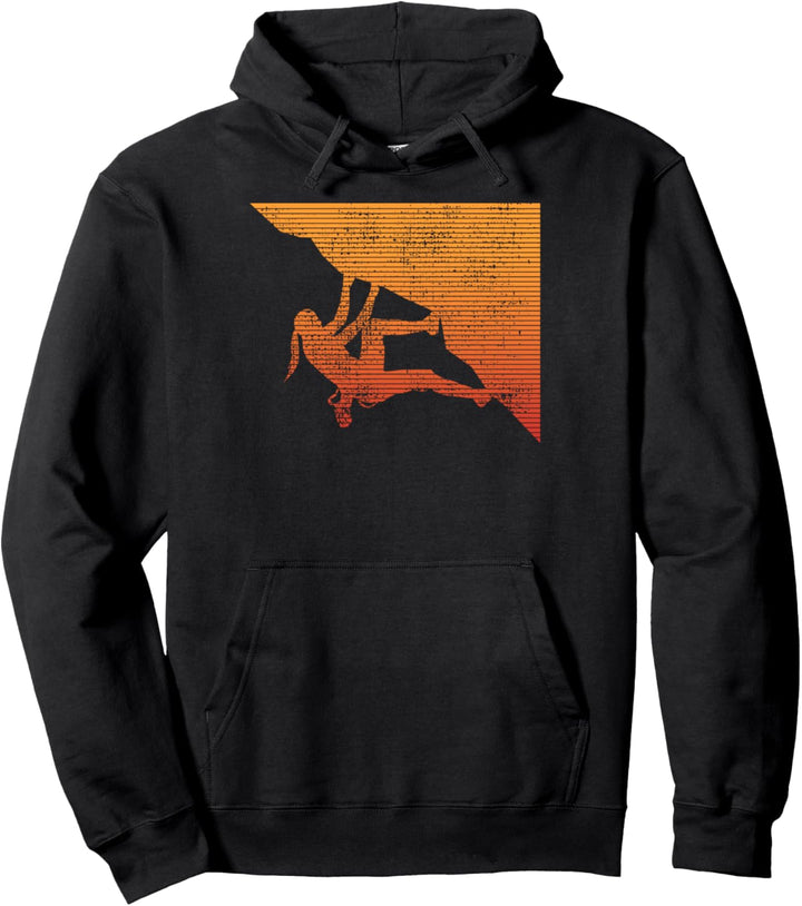Klettern Bergsteiger Vintage Pullover Hoodie