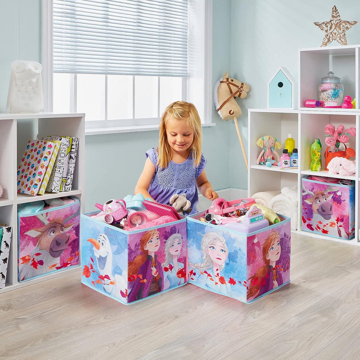 Disney Frozen Aufbewahrungswürfel Die Eiskönigin – Spielzeug für Kinder – Blau