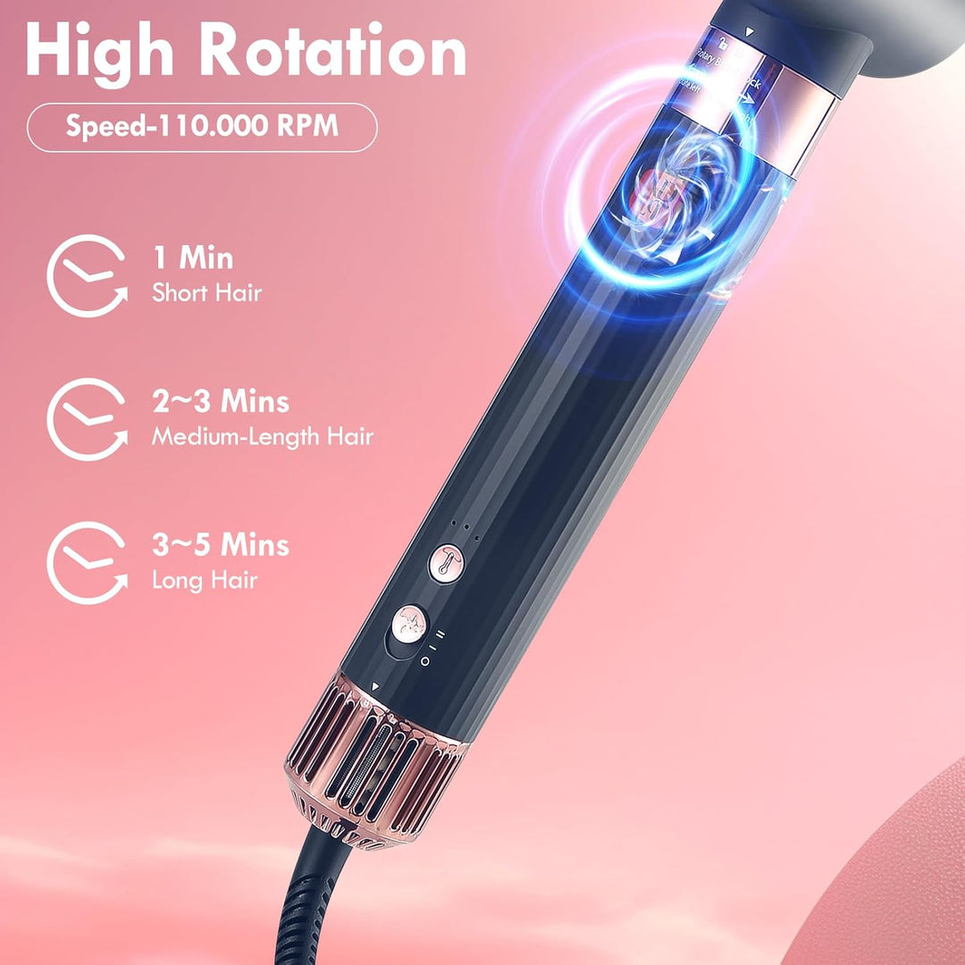 Hairstyler 5 in 1, NDLT Hohe Konzentration Negativer Lonen Multi Haarstyler Haartrockner, Föhnbürste