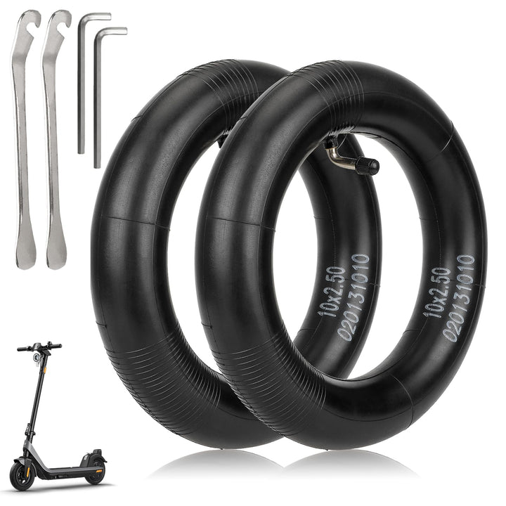 10 x 2.50 E Scooter Schlauch, 10 Zoll Verdickter Schlauch für Elektroroller für Ninebot MAX G30 G30P