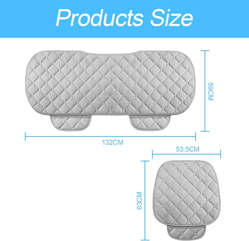CGEAMDY Universal-Autositzbezug, Sitzkissen, aus Plüsch, rutschfest, für Stuhl, weich, atmungsaktiv,