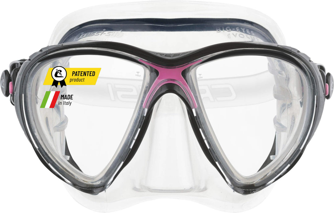 Cressi Big Eyes Evolution - Revolutionäre Erwachsene Tauchmasken Big Eyes Evolution High Quality Mas