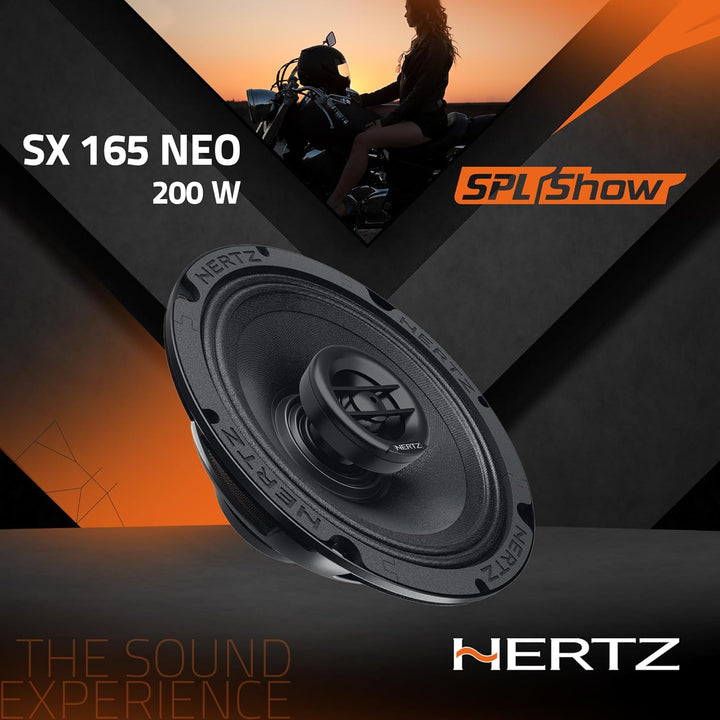 Hertz SX 165 Neo Set Coax 2Way 16,5cm 2-Wege Koaxialsystem 1 Paar aus der SPL Show Serie