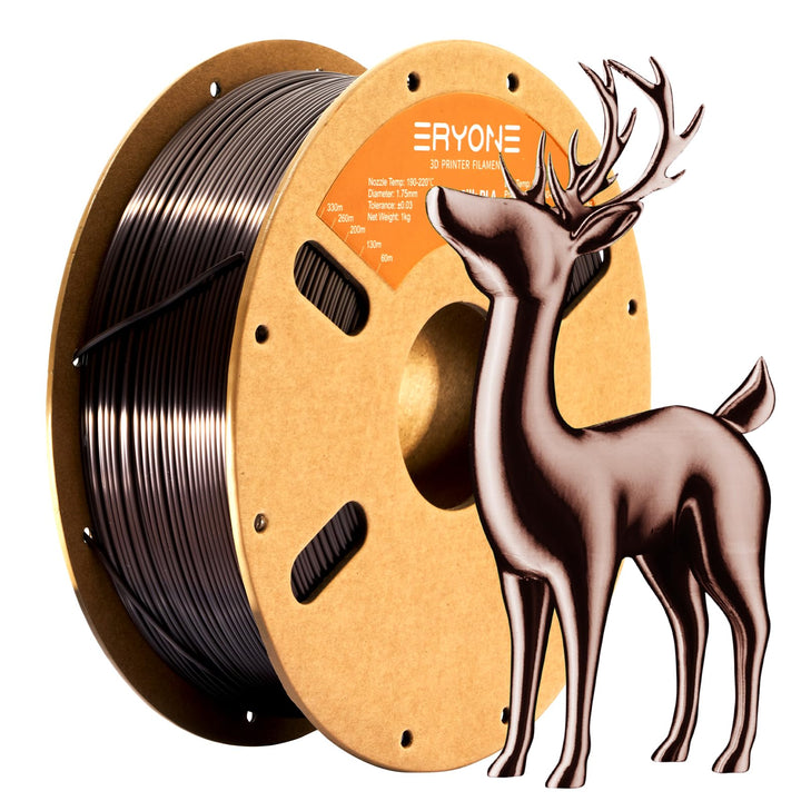 ERYONE Ultra Shiny Silk PLA Filament voor 3D Druker, PLA Filament 1.75mm, +/- 0,03mm,1kg 1 Spule, Ul