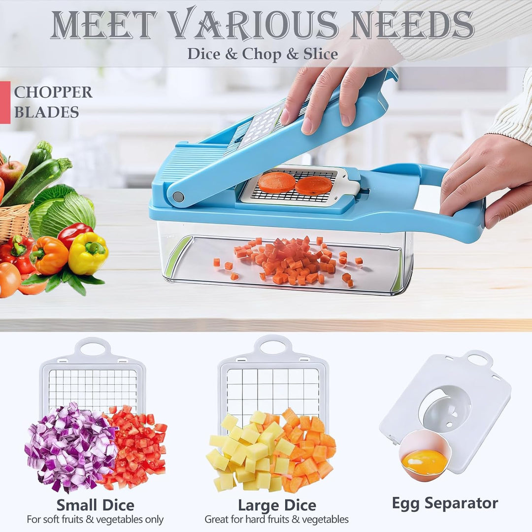 Gemüseschneider Gemüsehobel Reibe Zwiebelschneider Mandoline Dicer Chopper Küchenreibe Gemüsereibe,