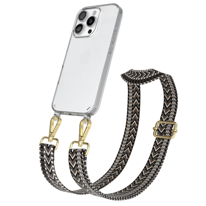 EAZY CASE Handykette - Verstellbares Taschenband kompatibel mit iPhone 16 Pro, Schulterriemen, Handy