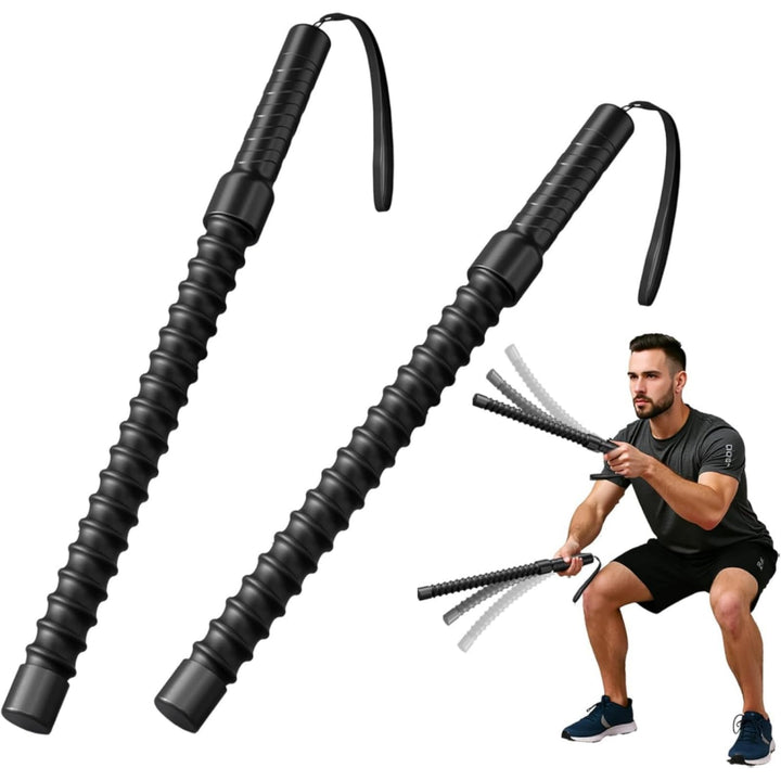 Battle Ropes, Ropeless Battle Ropes,Übungsseil Tragbar Fitnessgeräte,Cardio & Kraftübungen,Noise-fre