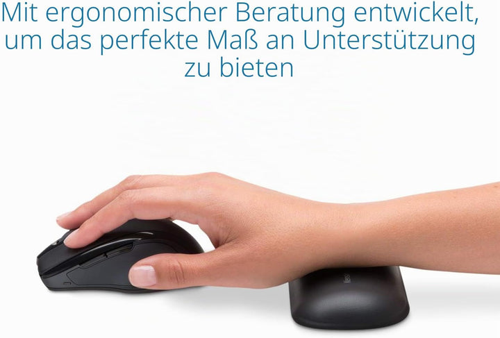 HyperX HX-WR Wrist Rest Pad, Schwarz & Kensington K52802WW ErgoSoft Handgelenkauflage (für Standardm