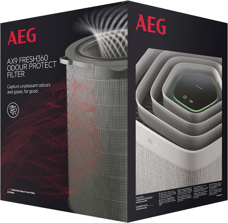 AEG AFDFRH6 Filter FRESH360 (Passend für AX91-604DG/AX91-604GY Luftreiniger, effizient gegen unangen