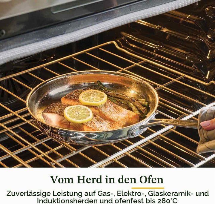 Cuisinart Chef’s Classic™ Edelstahl-Kochgeschirr-Set | 11-teilig: Stielkasserollen, Bratpfannen, Sup