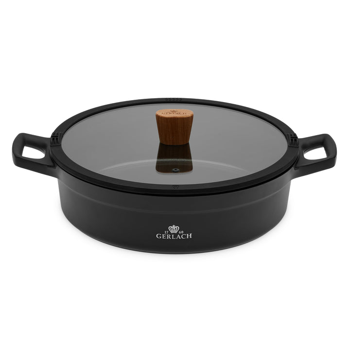 Gerlach Natur Topf Keramik-Kochtopf Induktion Induktiontopf Kochgeschirr Induktionsgeeignet 28 cm 4,