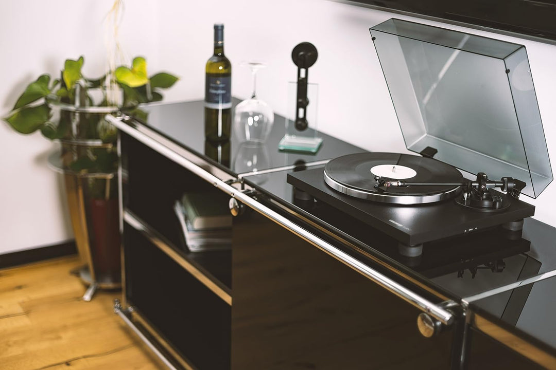 Reloop Turn 2 - Analoger HiFi Plattenspieler für Audio Puristen, schwarz, Schwarz