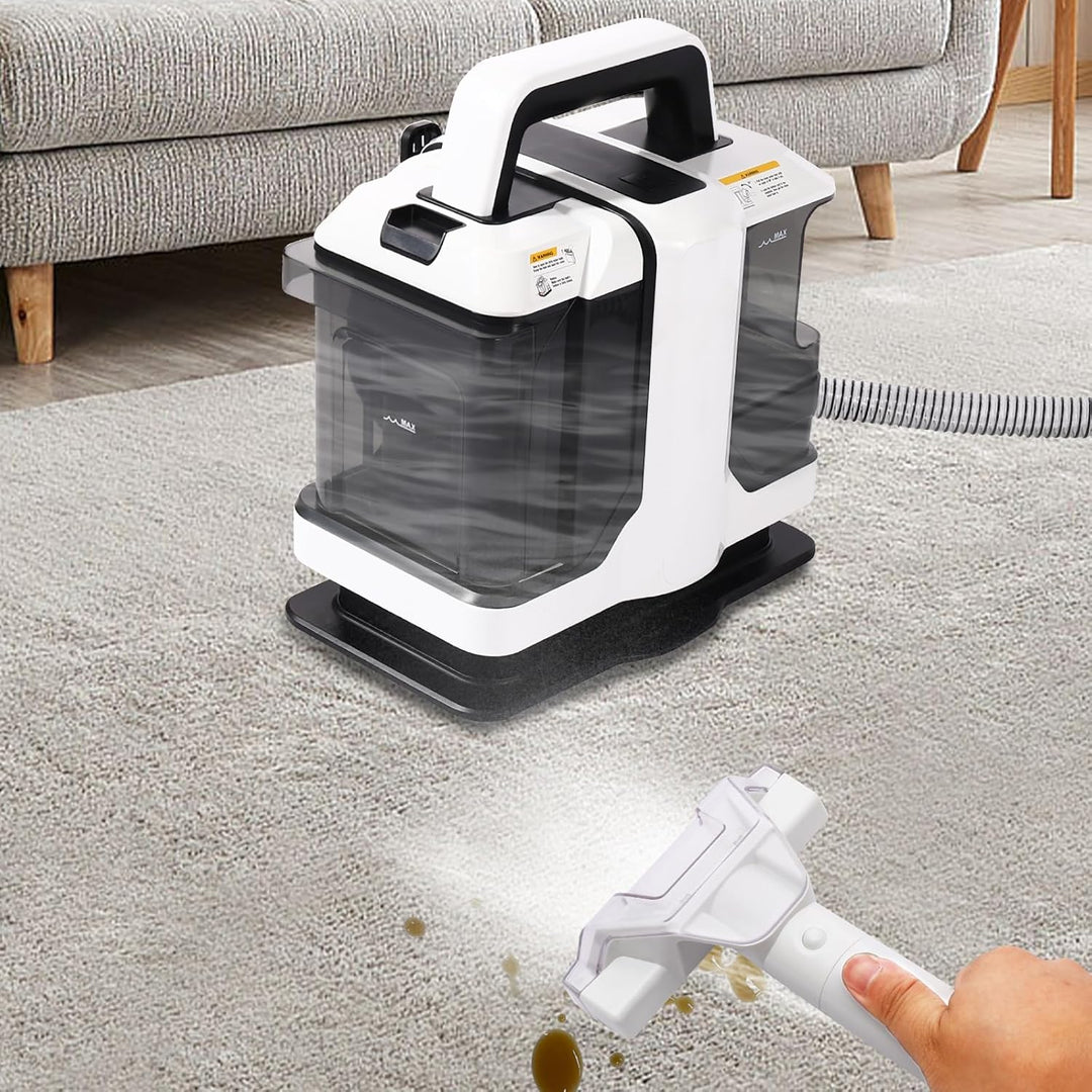 Handgeführte Reinigungsmaschine für Teppiche und Möbel, mit 2 Bürsten, 1080ml sauberes Wasser & 850m