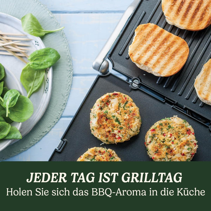 Cuisinart Griddle & Grill Kontaktgrill mit 2 spülmaschinenfesten Gillplatten Blu, Blu