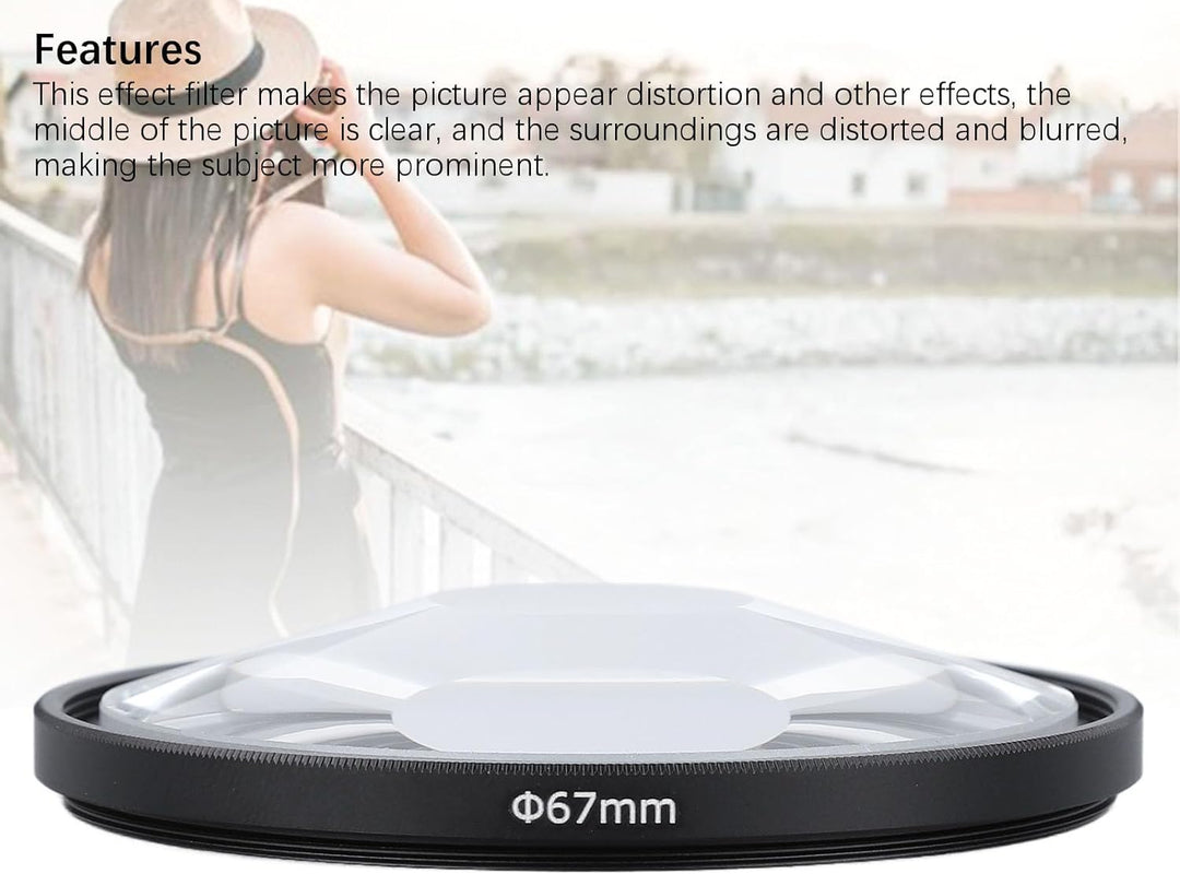 ciciglow 62 mm Spiralförmiger Halo-Effektfilter aus Optischem Glas, MRC-Beschichtung, Wasserdicht, K
