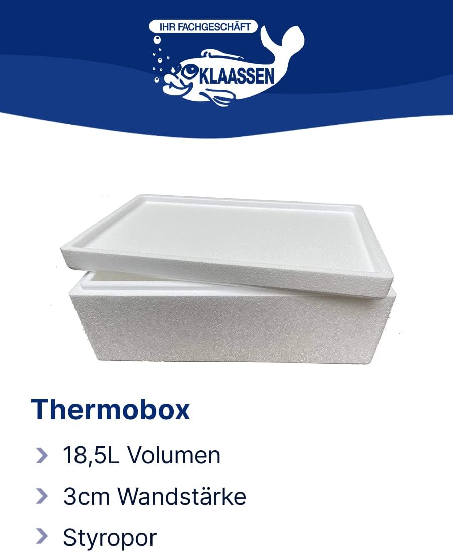 Thermobox, Styroporbox/Eisbox für Essen, Getränke & temperaturempfindliche Ware, Isolierbox aus Styr
