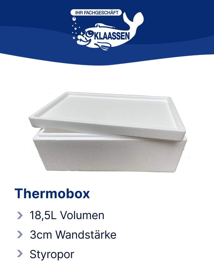 Thermobox, Styroporbox/Eisbox für Essen, Getränke & temperaturempfindliche Ware, Isolierbox aus Styr