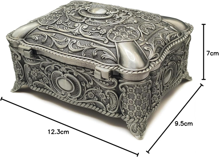 falado Antike Prägung Metall Aufbewahrungsbox Spieluhr Aufziehbar und Golden Movement Music Box für