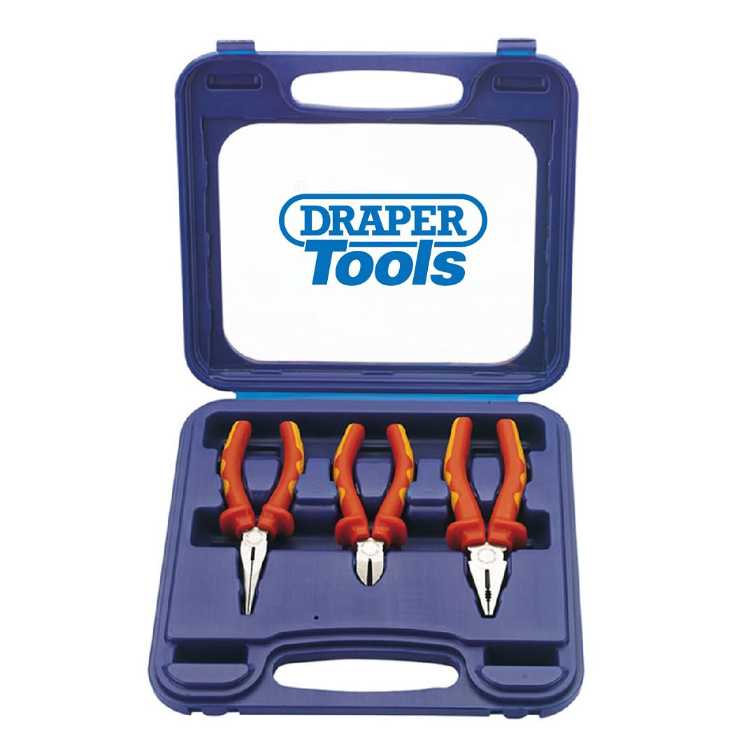 Draper Expert 69288 Isolierte VDE-Zangen, 3er-Set