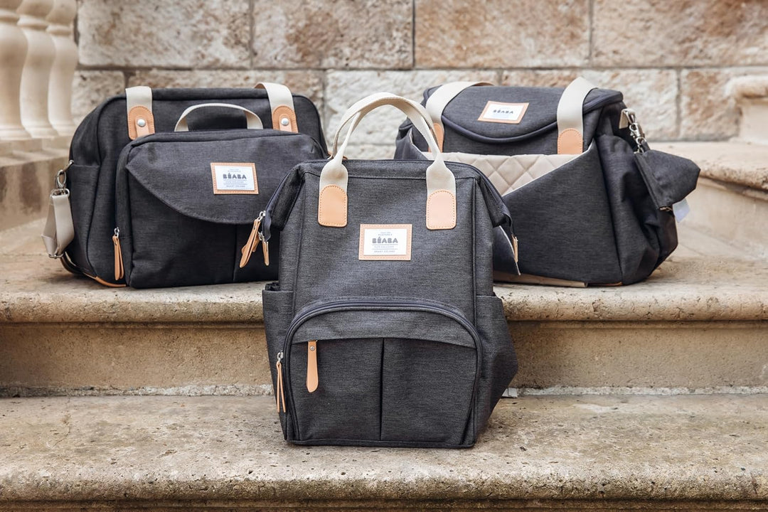 BÉABA, Wickelrucksack für Babys, Grosses Fassungsvermögen, Inklusive Wickelunterlage, Zahlreiche Fäc