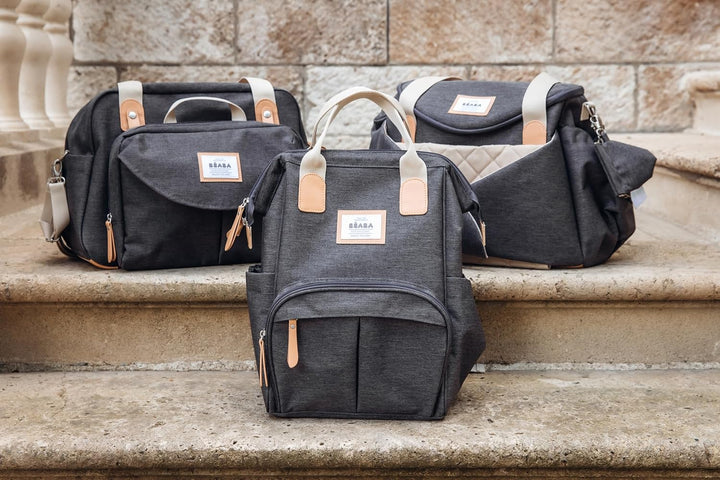 BÉABA, Wickelrucksack für Babys, Grosses Fassungsvermögen, Inklusive Wickelunterlage, Zahlreiche Fäc