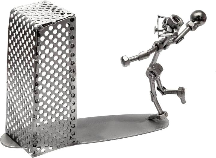 STEEMO Schraubenmännchen Handball Geschenk Metall-Kunst Deko 25x7x16 cm