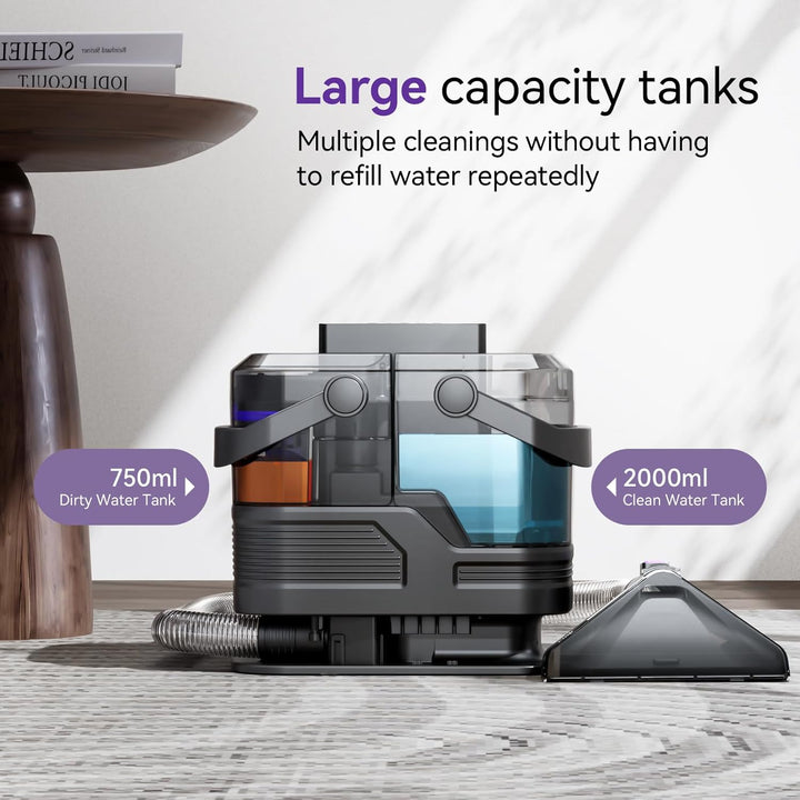 Tragbare Teppich reinigungs maschine, 20Kpa leistungsstarke Absaugung Spot Cleaner Maschine, Nasssau