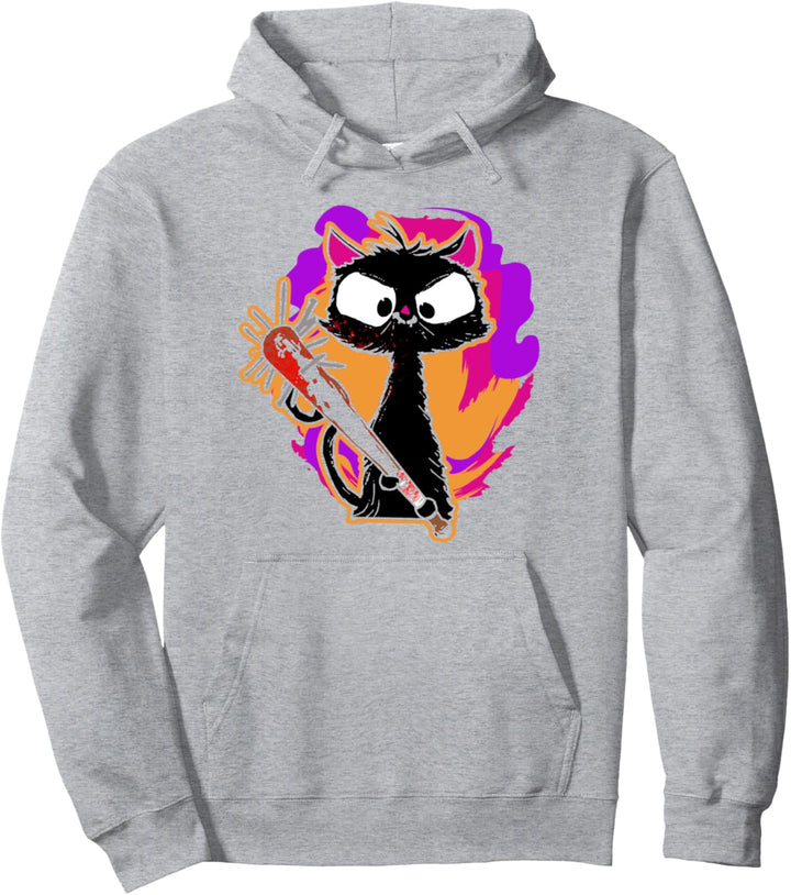 Halloween Retro Katze Vintage Katze Pullover Hoodie