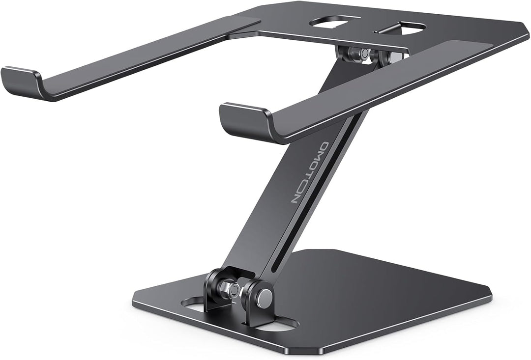OMOTON Aluminium Laptop Ständer Höhenverstellbar, Ergonomischer Faltbarer Notebook Ständer, Laptop H