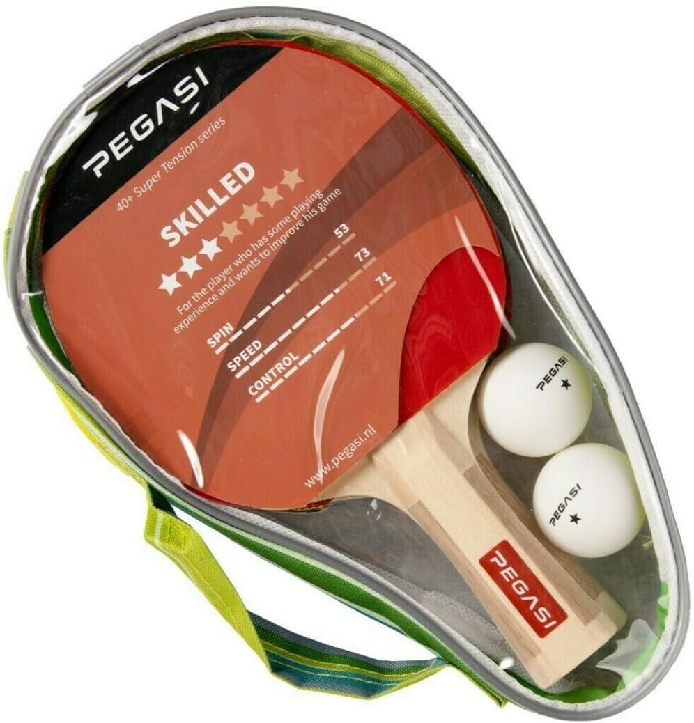 Pegasi Tischtennisschlägerset 2/3/4 Sterne - Tischtennisschläger - Tischtennisschlaeger - 2 Table Te