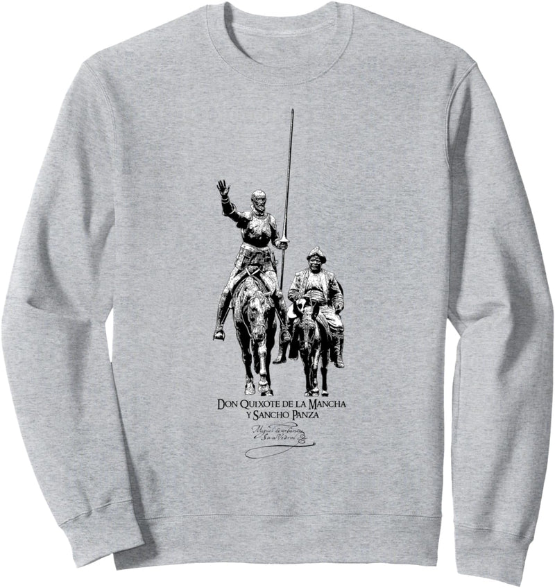 Don Quijote, Sancho Panza-Cervantes-Spanien-Literatur Sweatshirt